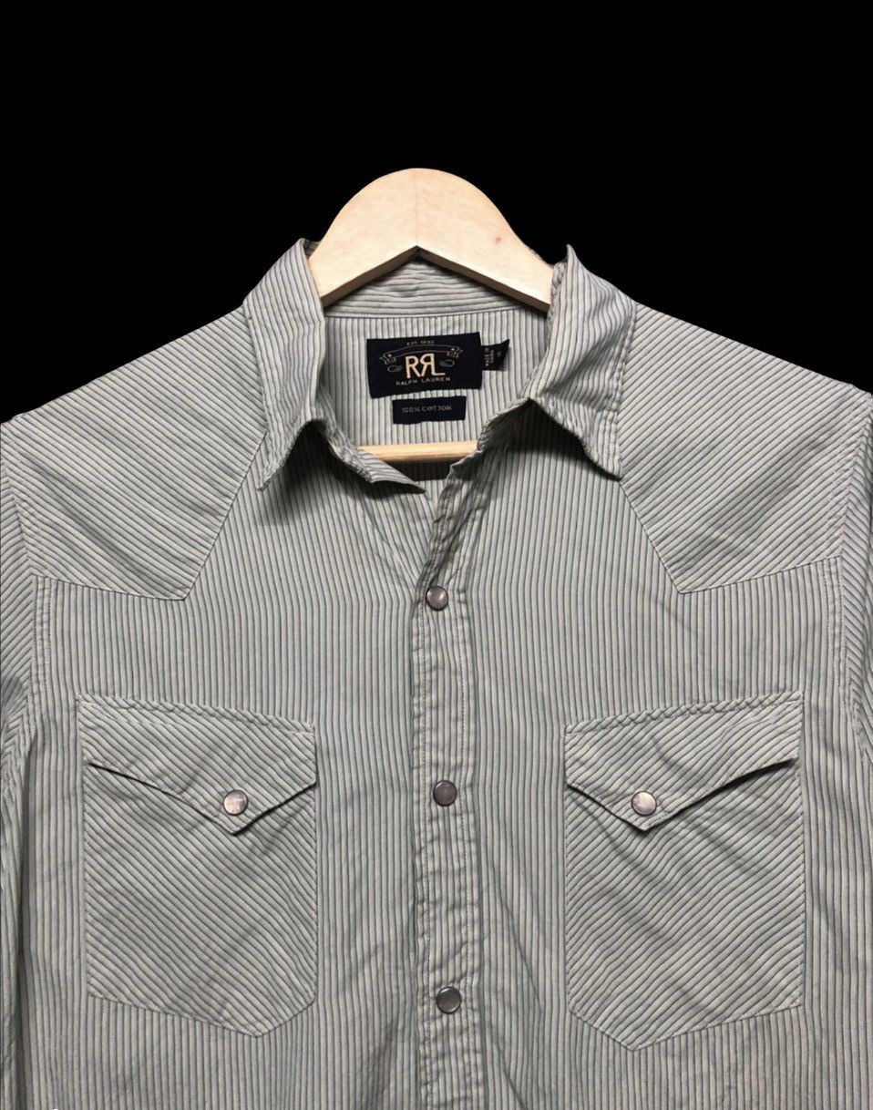 RRL Ralph Lauren RRL Ralph Lauren Striped Western Pearl Button Shirt Size US XS / EU 42 / 0 - 4 Thumbnail