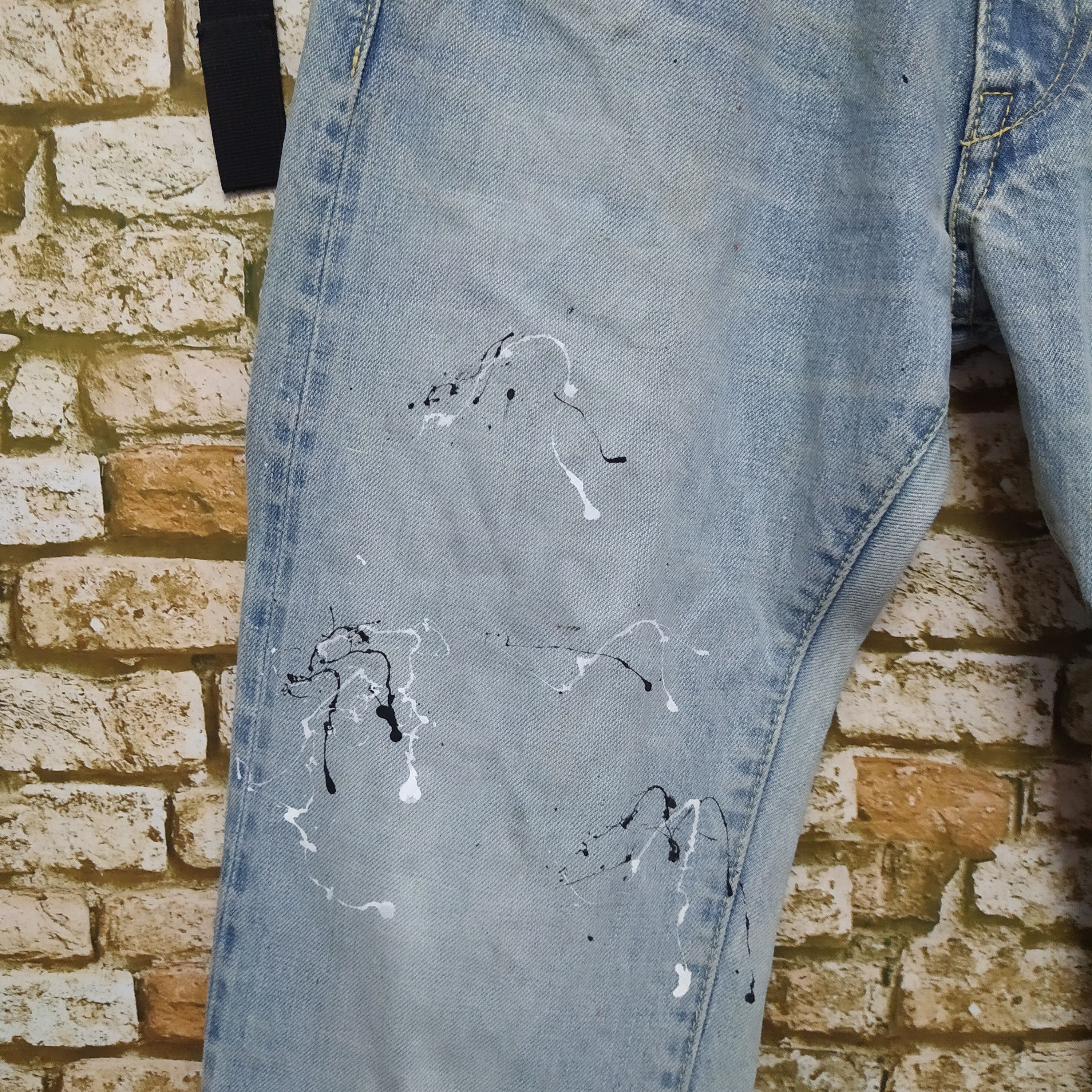 FOB Factory FOB FACTORY JAPAN SELVEDGE DISTRESSED DENIM (D108) Size US 31 - 3 Thumbnail
