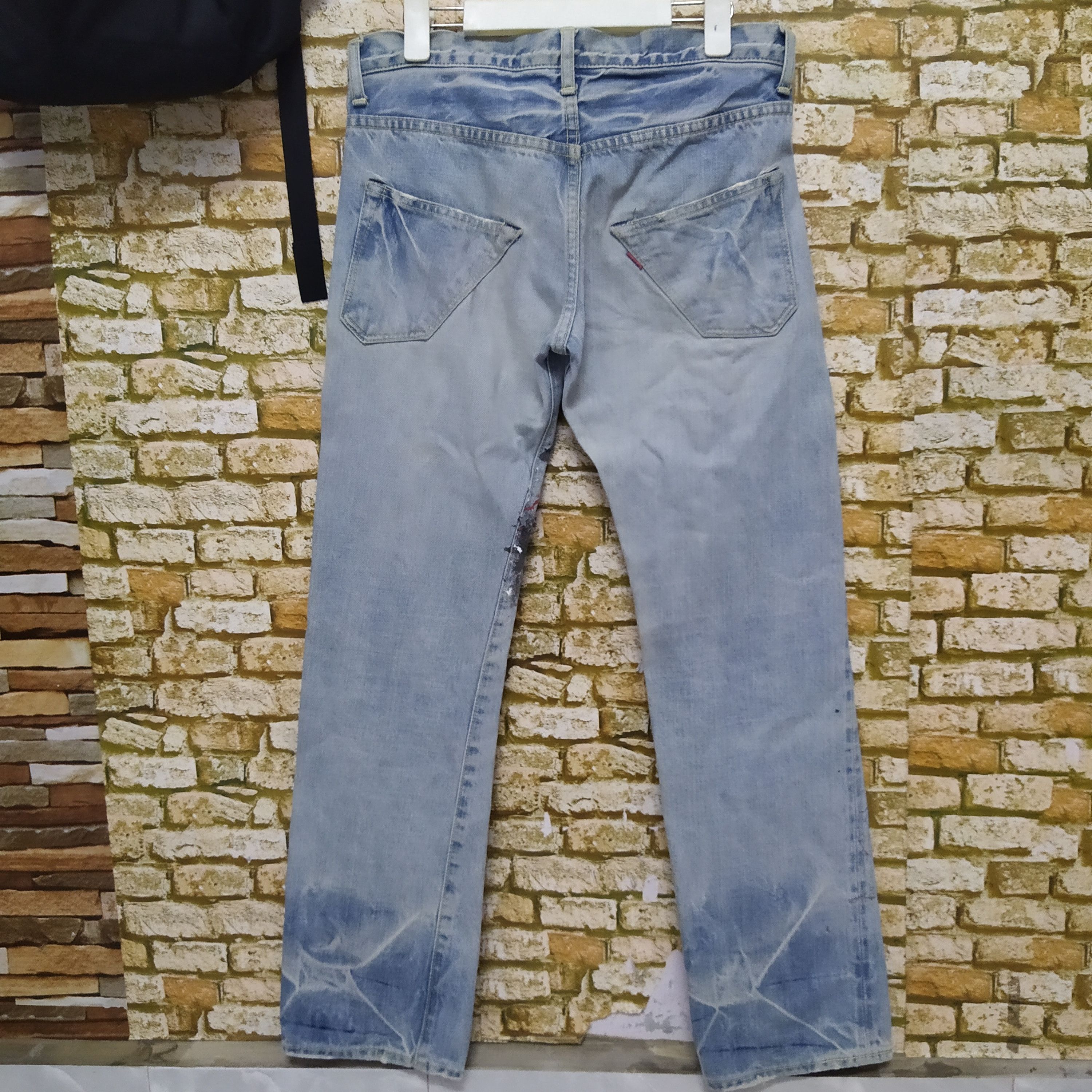 FOB Factory FOB FACTORY JAPAN SELVEDGE DISTRESSED DENIM (D108) Size US 31 - 6 Thumbnail