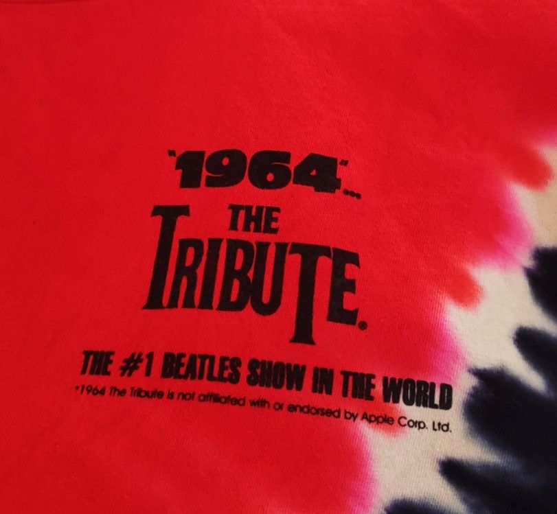 Vintage VTG Rare The Beatles 1964 The Tribute Band Tiedye Cottonnet Size US L / EU 52-54 / 3 - 5 Thumbnail