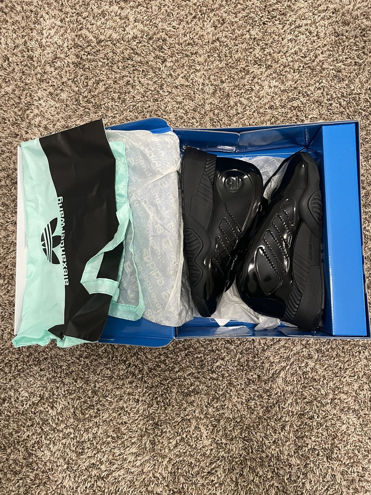 Adidas × Alexander Wang Alexander Wang x Turnout Bball Triple Black 2018 Size US 11 / EU 44 - 2 Thumbnail
