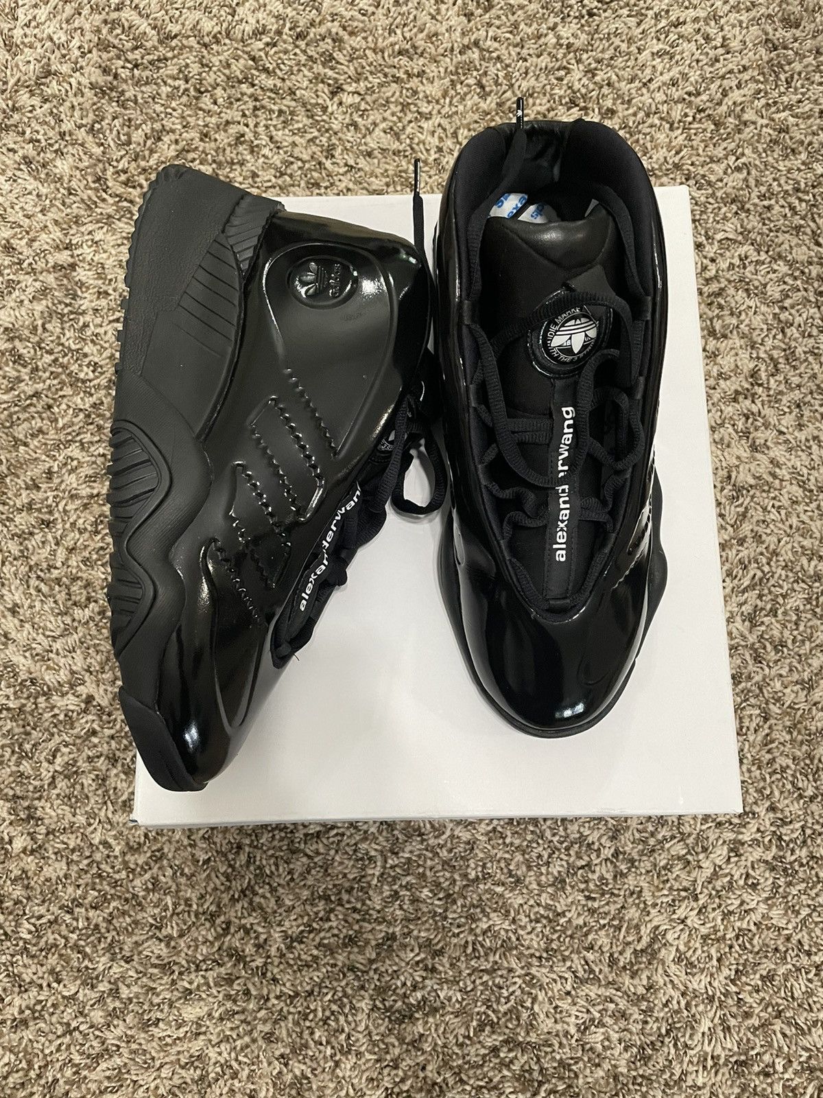 Adidas × Alexander Wang Alexander Wang x Turnout Bball Triple Black 2018 Size US 11 / EU 44 - 4 Thumbnail
