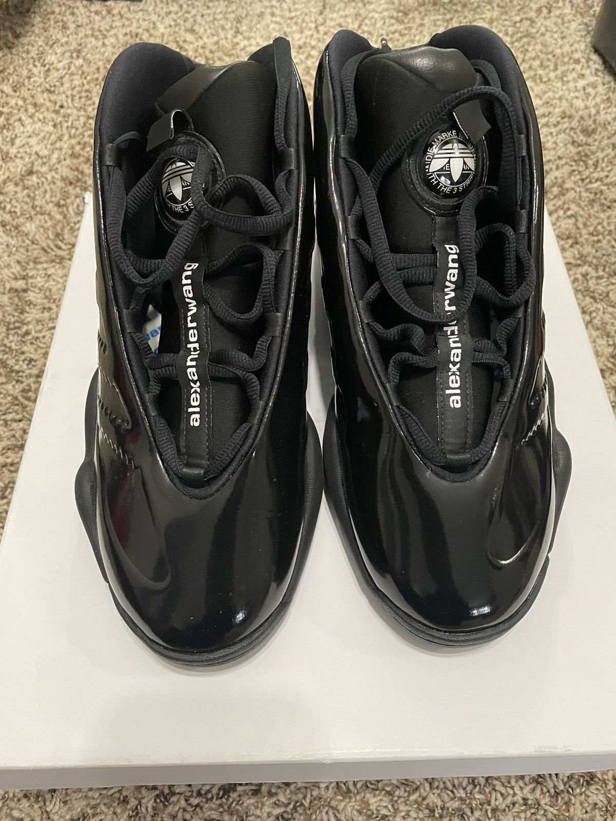 Adidas × Alexander Wang Alexander Wang x Turnout Bball Triple Black 2018 Size US 11 / EU 44 - 3 Thumbnail