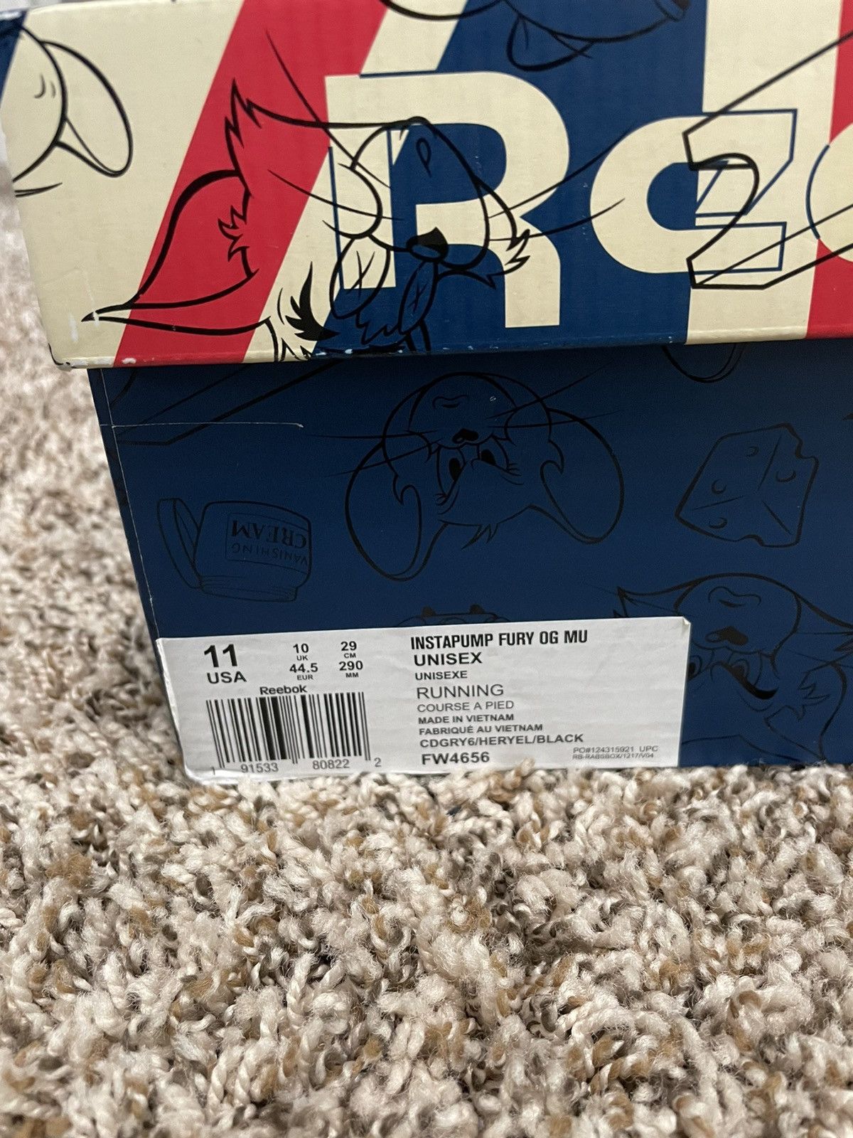Bait × Reebok Reebok x Bait TOM and JERRY Instapump fury OG Size US 11 / EU 44 - 6 Thumbnail