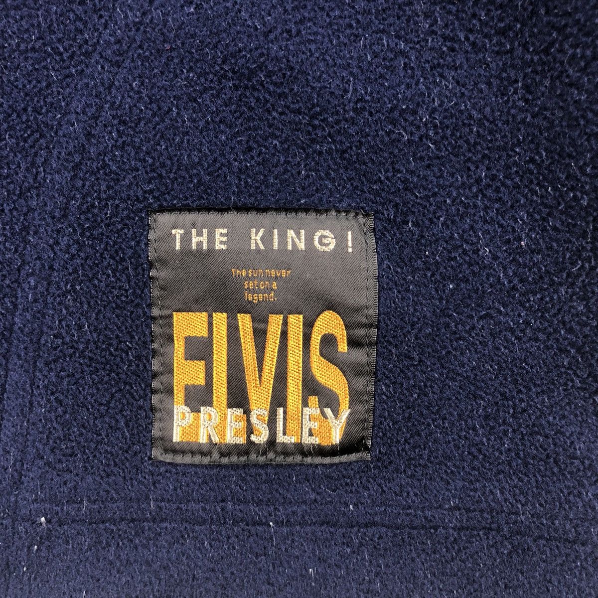 Band Tees Vintage Elvis Presley Half Zip Fleece Size US L / EU 52-54 / 3 - 5 Thumbnail