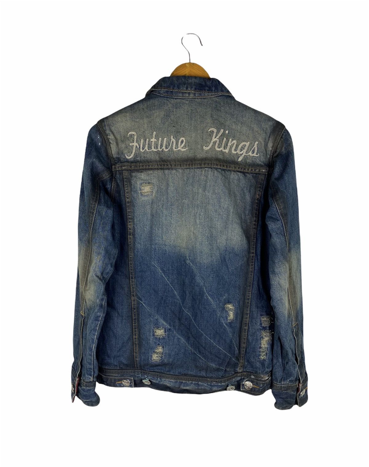 In The Attic × Japanese Brand 🔥DHL SHIPPING🔥IN THE ATTIC DENIM JACKET DISTRESSED DESIGN Size US M / EU 48-50 / 2 - 2 Thumbnail
