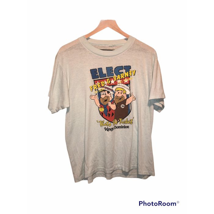 Vintage Vintage 80s Kings Dominion Flintstones Tee Medium | Grailed