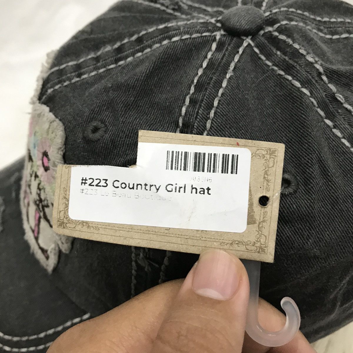 Designer KBETHOS Vintage Just a Country Girl Distressed Hats Caps Size ONE SIZE - 8 Thumbnail