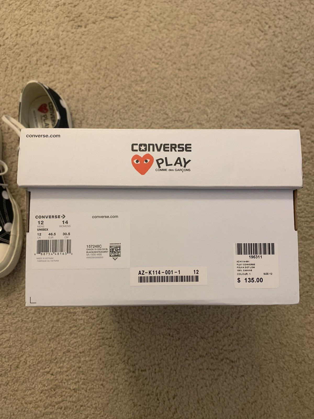 Comme des Garcons × Converse CDG Converse Polka Dot Size US 12 / EU 45 - 5 Thumbnail