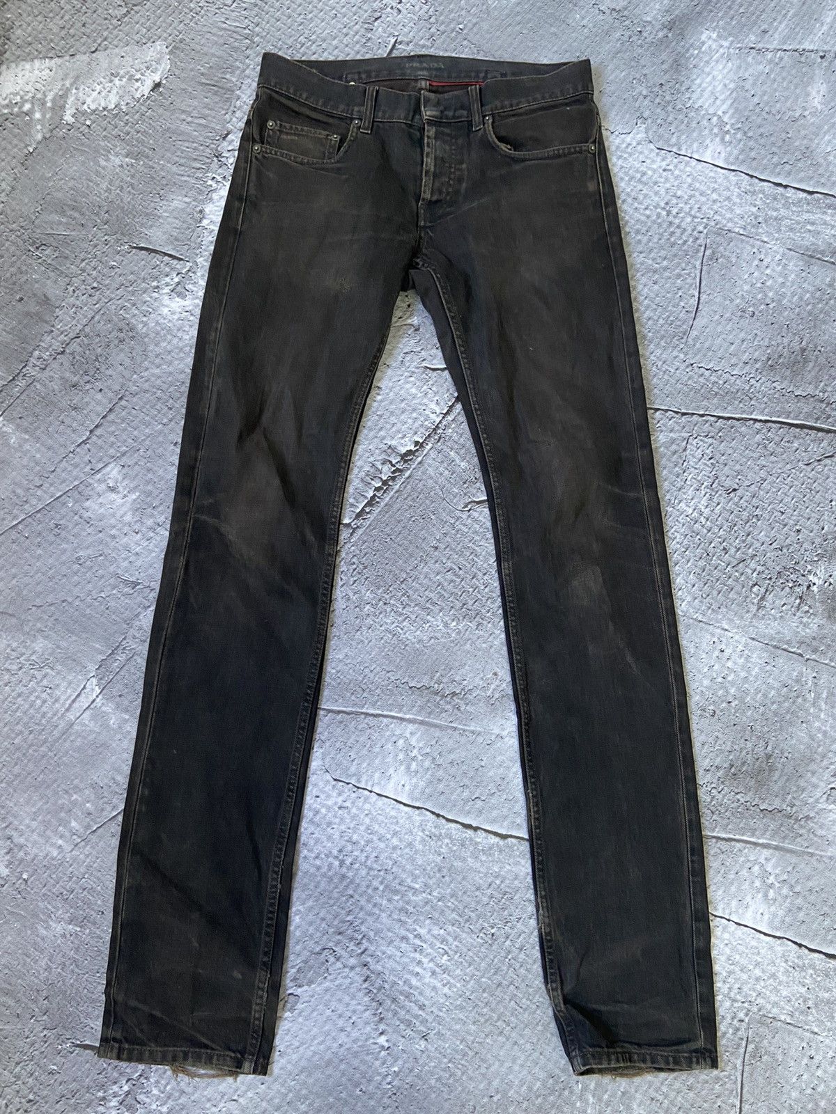 デニム・ジーパン PRADA Men Denim Pants GEP371 1ZFBF0557 Black Prada PRADA Men Denim Pants GEP371 1ZFBF0557 Black | Grailed