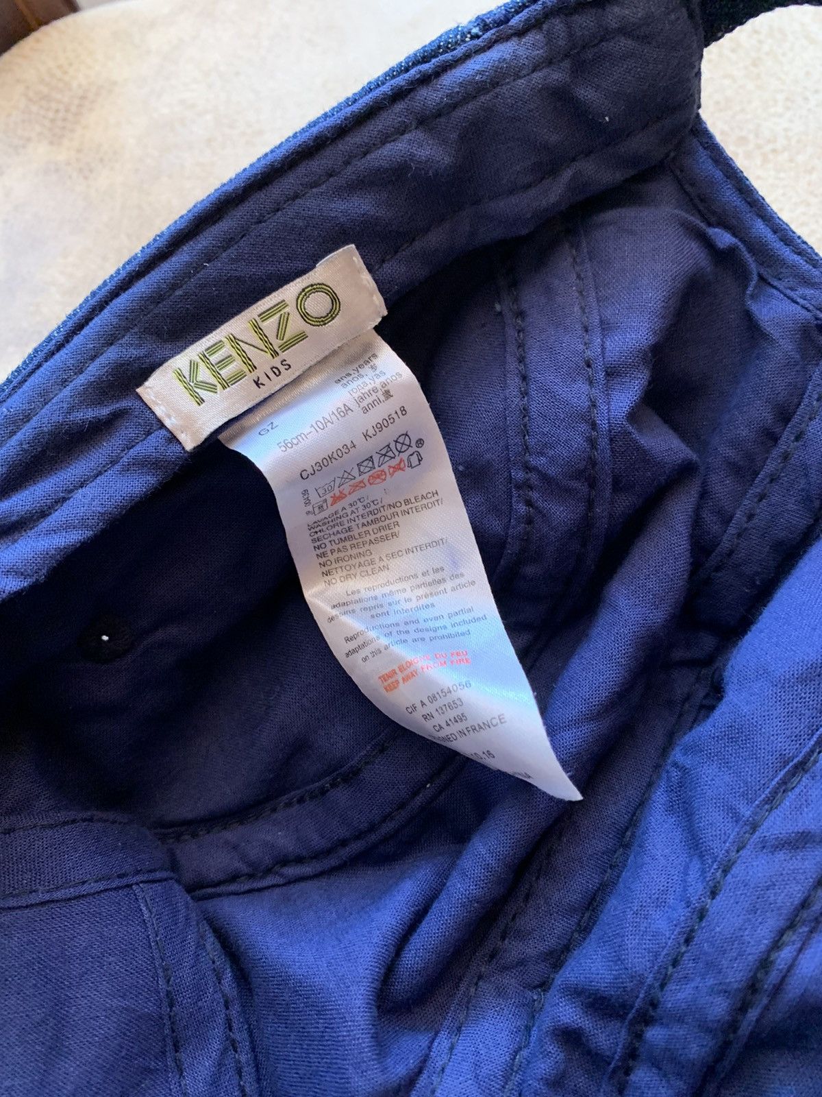 Kenzo Kenzo 5 Panel Denim Cap Size ONE SIZE - 5 Thumbnail