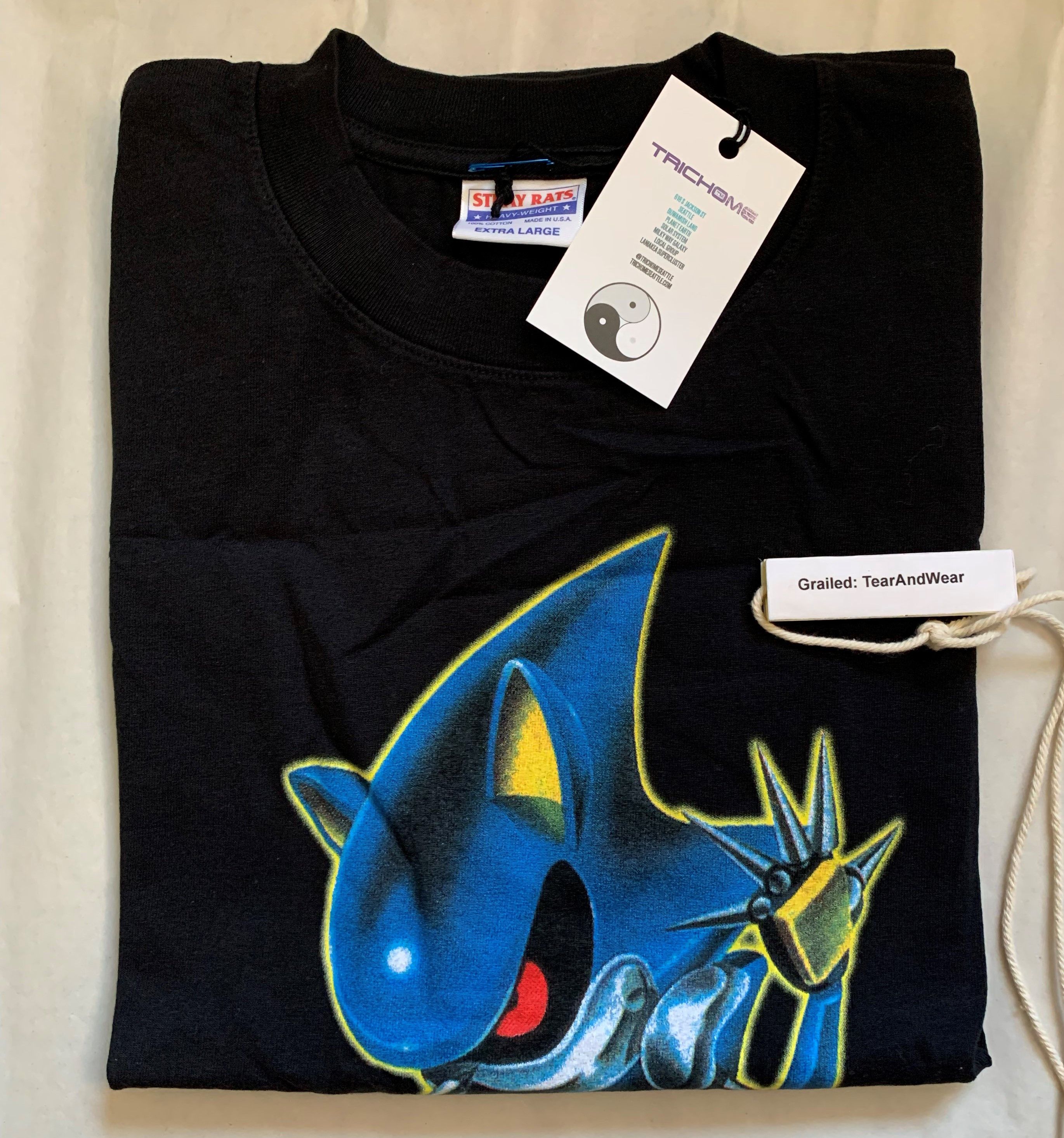 Stray Rats Stray Rats Metal Sonic T-Shirt Size X-Large | Grailed