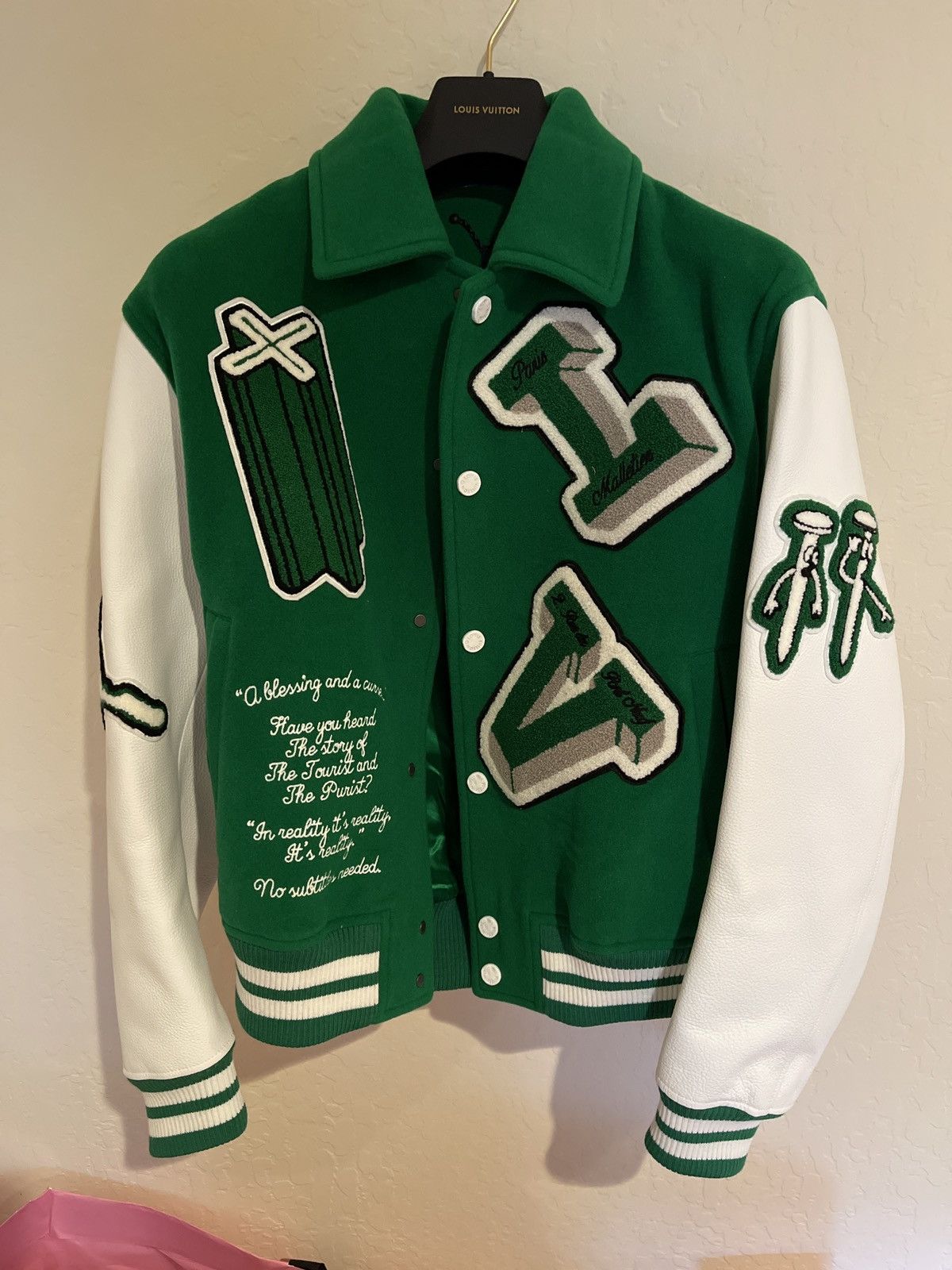 Virgil Abloh's FW22 Louis Vuitton Varsity Jackets, Bags Drop