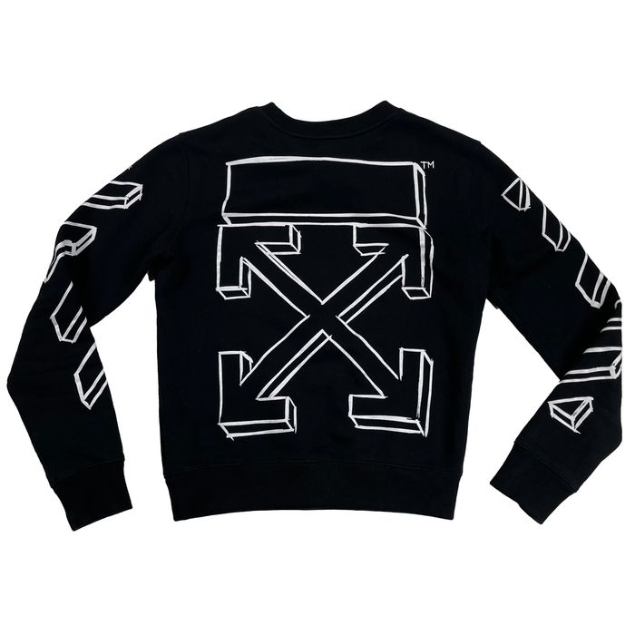 Off white 3d 2025 marker line crewneck