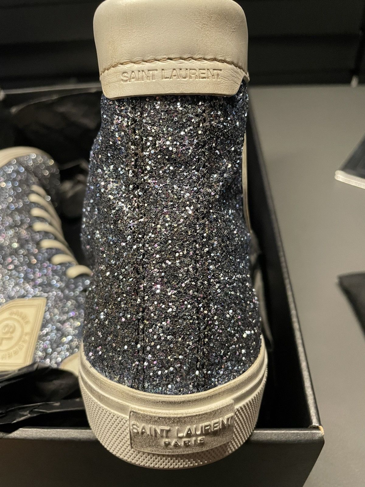 Saint Laurent Paris Brand NEW Runway Saint Laurent Glitter Sneakers Size US 11 / EU 44 - 9 Thumbnail
