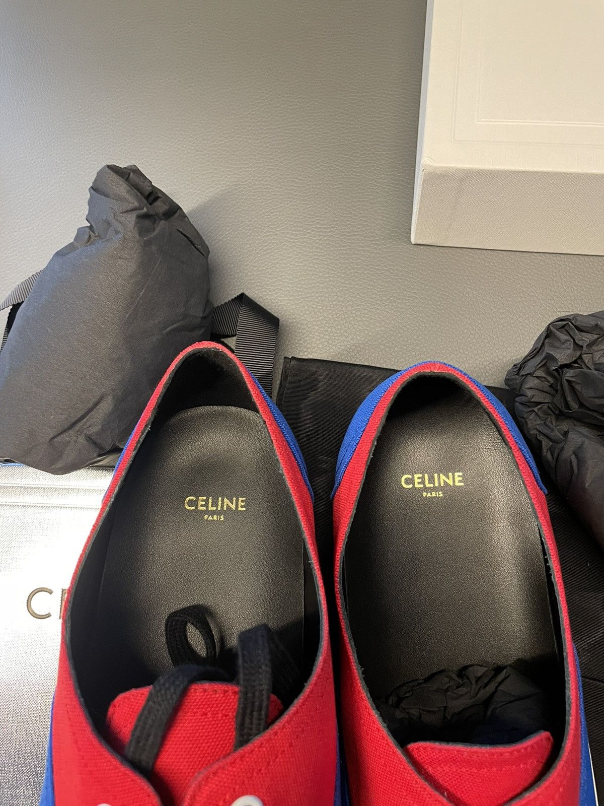 Celine × Hedi Slimane Celine Hedi Slimane Runway Sneakers Brand NEW Size US 12 / EU 45 - 20 Thumbnail