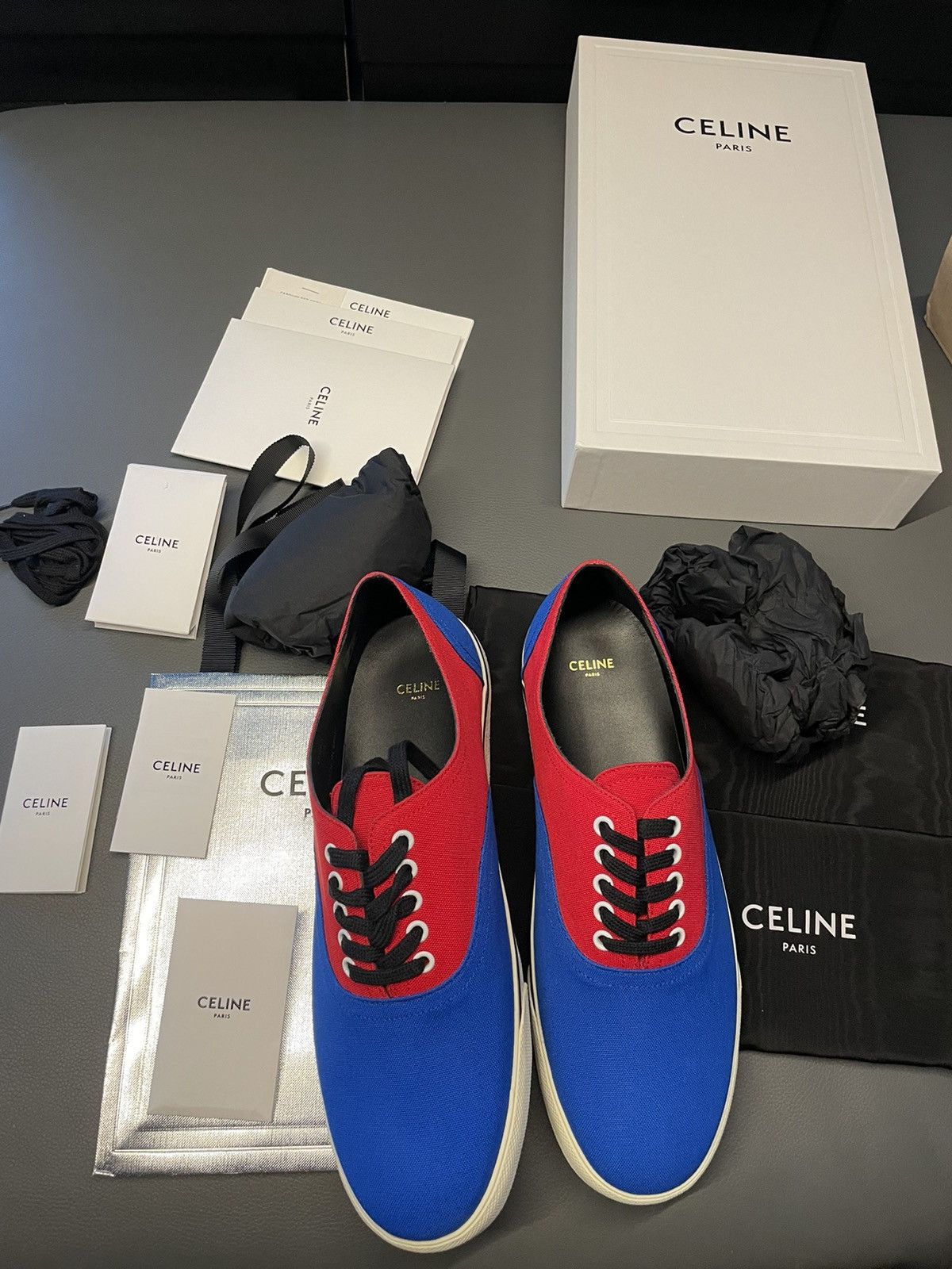 Celine × Hedi Slimane Celine Hedi Slimane Runway Sneakers Brand NEW Size US 12 / EU 45 - 21 Thumbnail