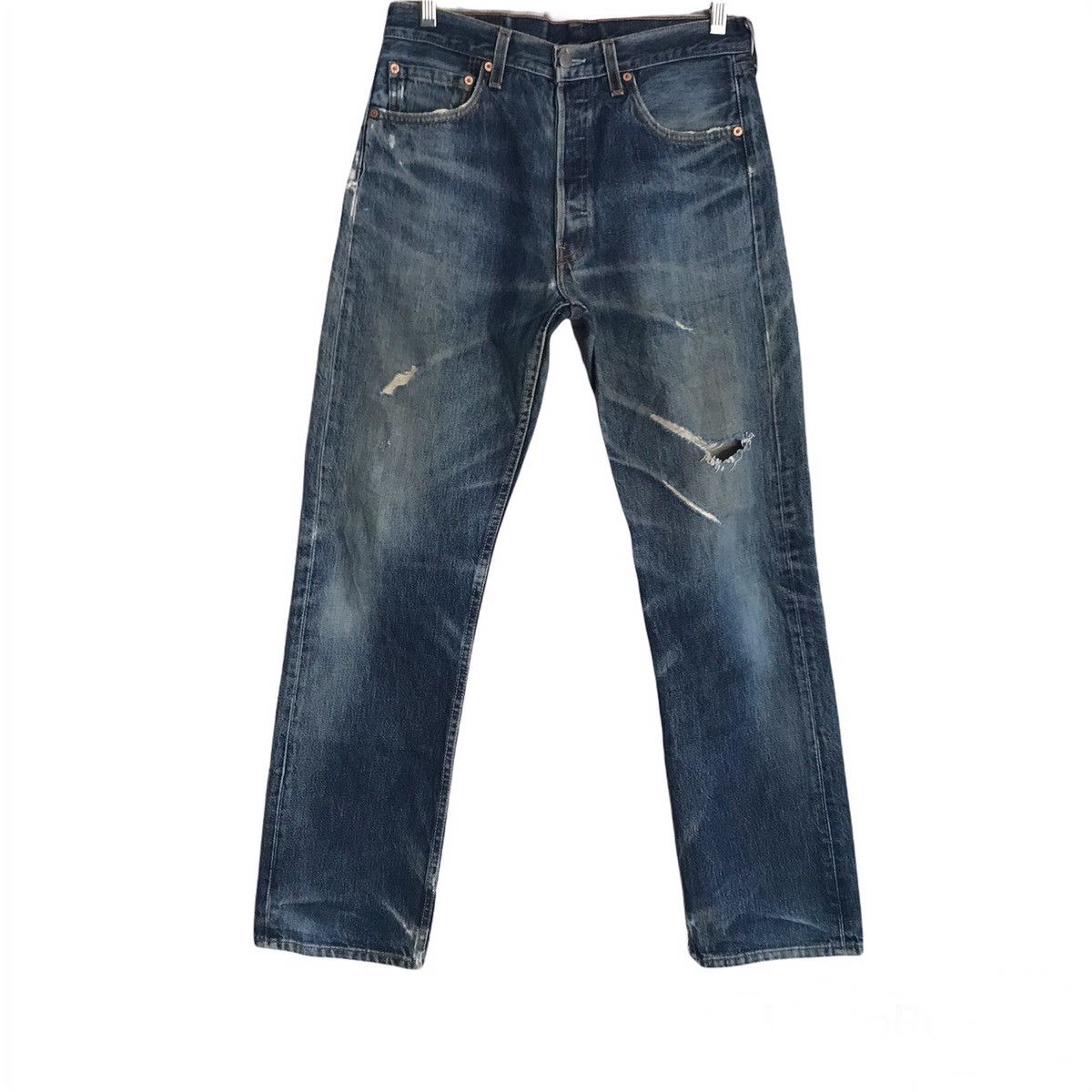 Levi's Vintage Levis 501 Distressed Jeans Made in USA Size US 31 - 1 Thumbnail