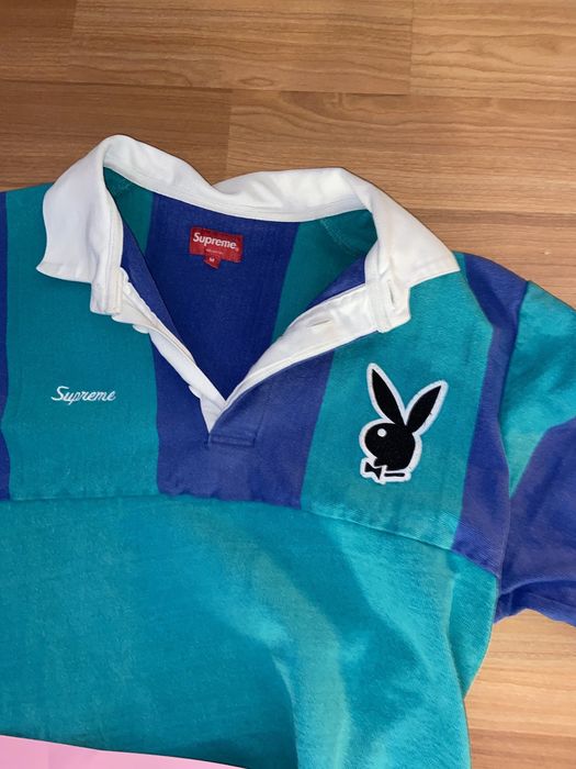 Supreme playboy best sale rugby shirt