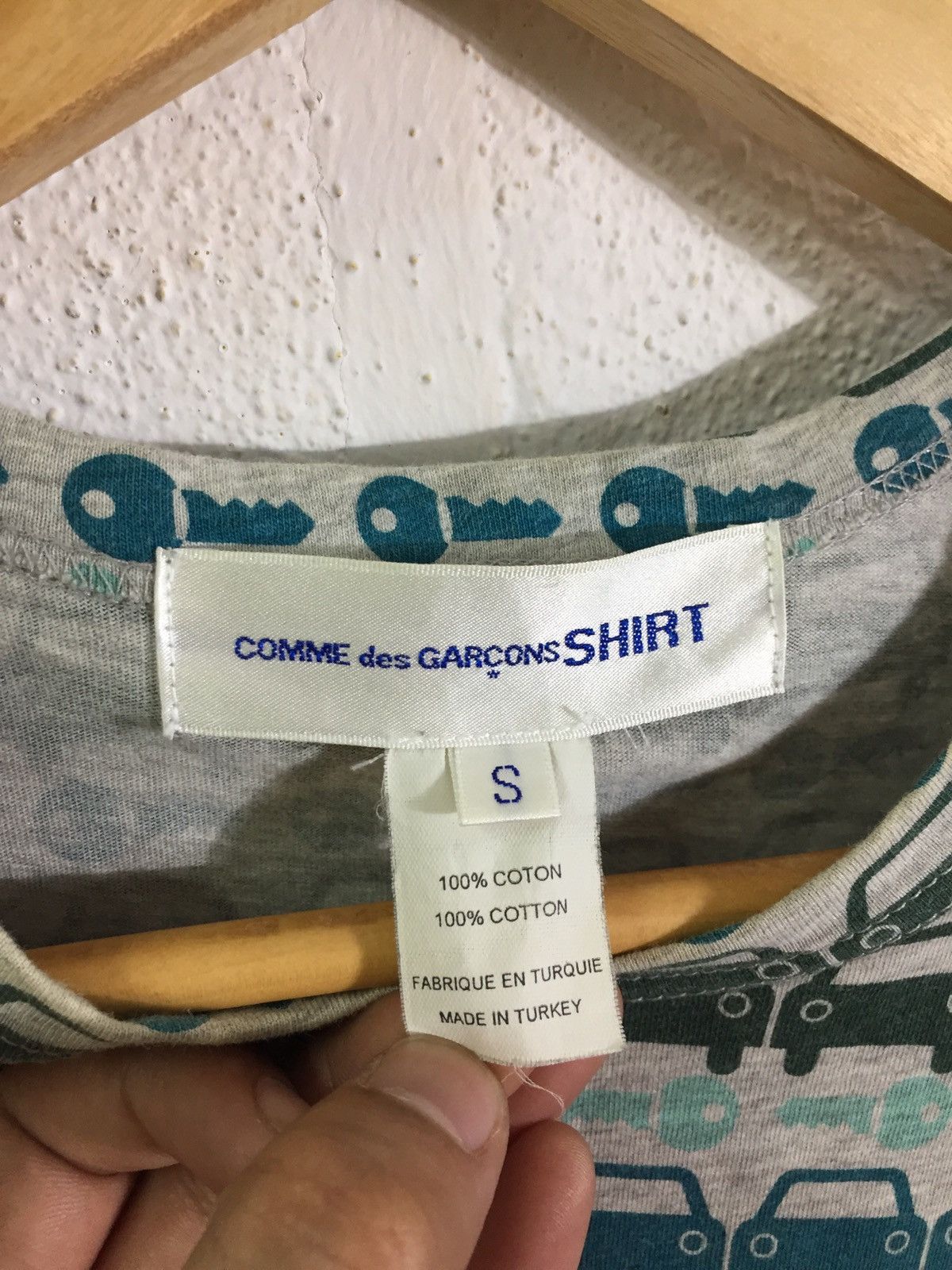 Comme des Garcons AW11 Comme Des Garcons “ Car Keys “ Stripes Pocket Tee Shirt Size US M / EU 48-50 / 2 - 5 Thumbnail