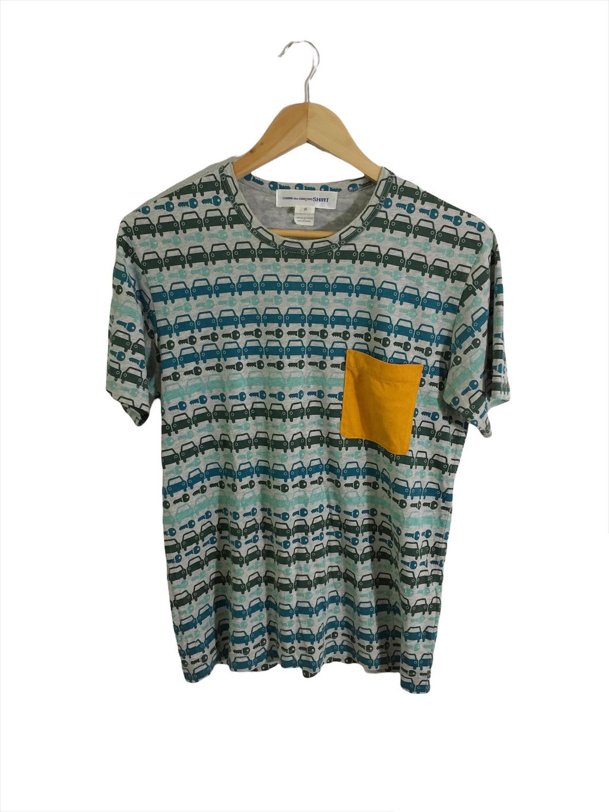 Comme des Garcons AW11 Comme Des Garcons “ Car Keys “ Stripes Pocket Tee Shirt Size US M / EU 48-50 / 2 - 1 Thumbnail