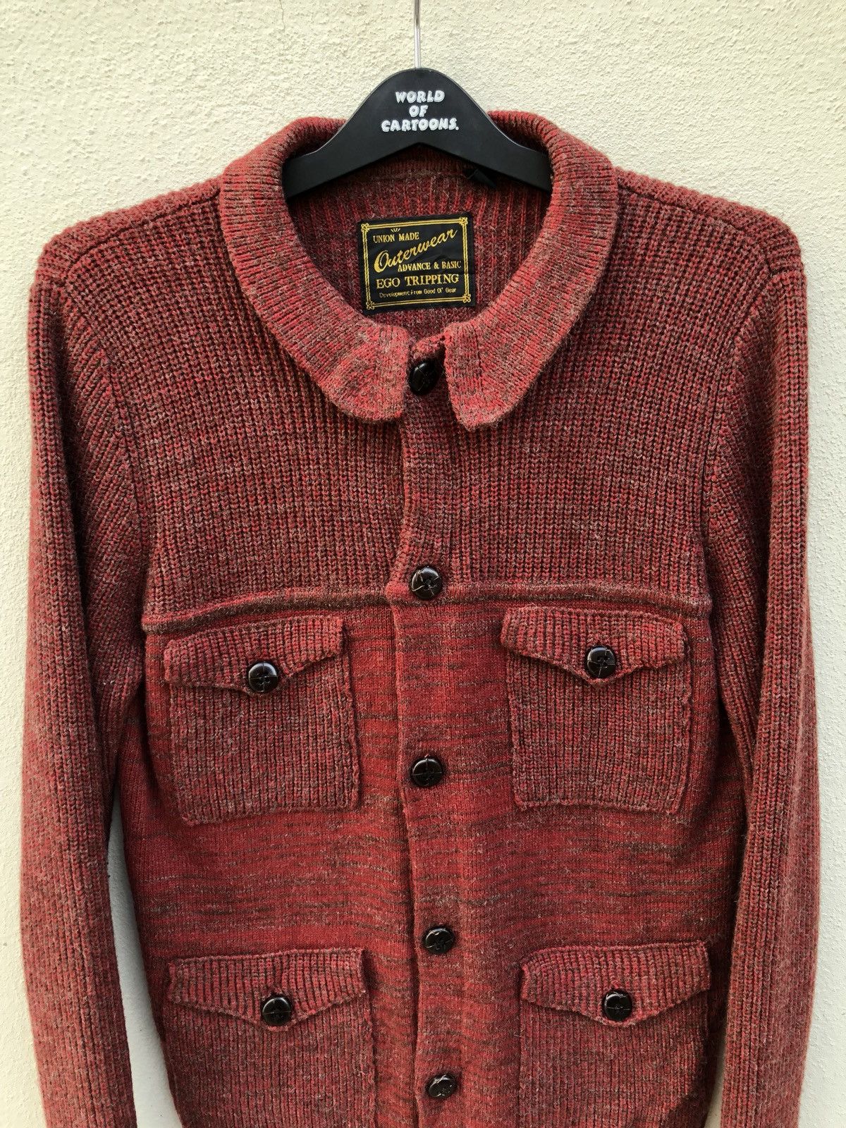 Ego Tripping Ego Tripping Japan 4 Pocket knitwear Button Sweater Size US S / EU 44-46 / 1 - 7 Thumbnail