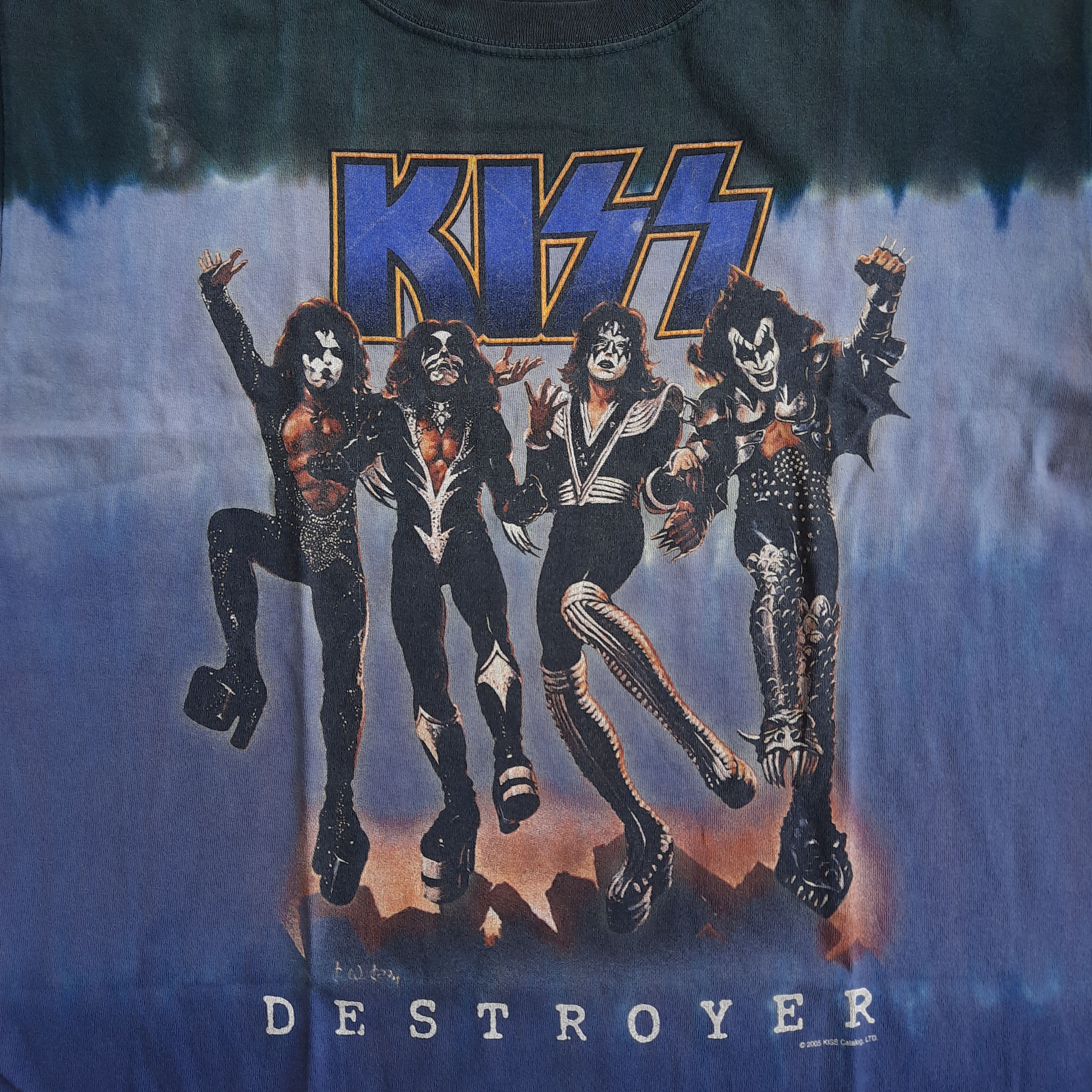 Band Tees × KISS × Liquid Blue ❌LAST DROP❌ OG Kiss Destroyer Tie Dye 2005 by Liquid Blue Size US M / EU 48-50 / 2 - 2 Thumbnail
