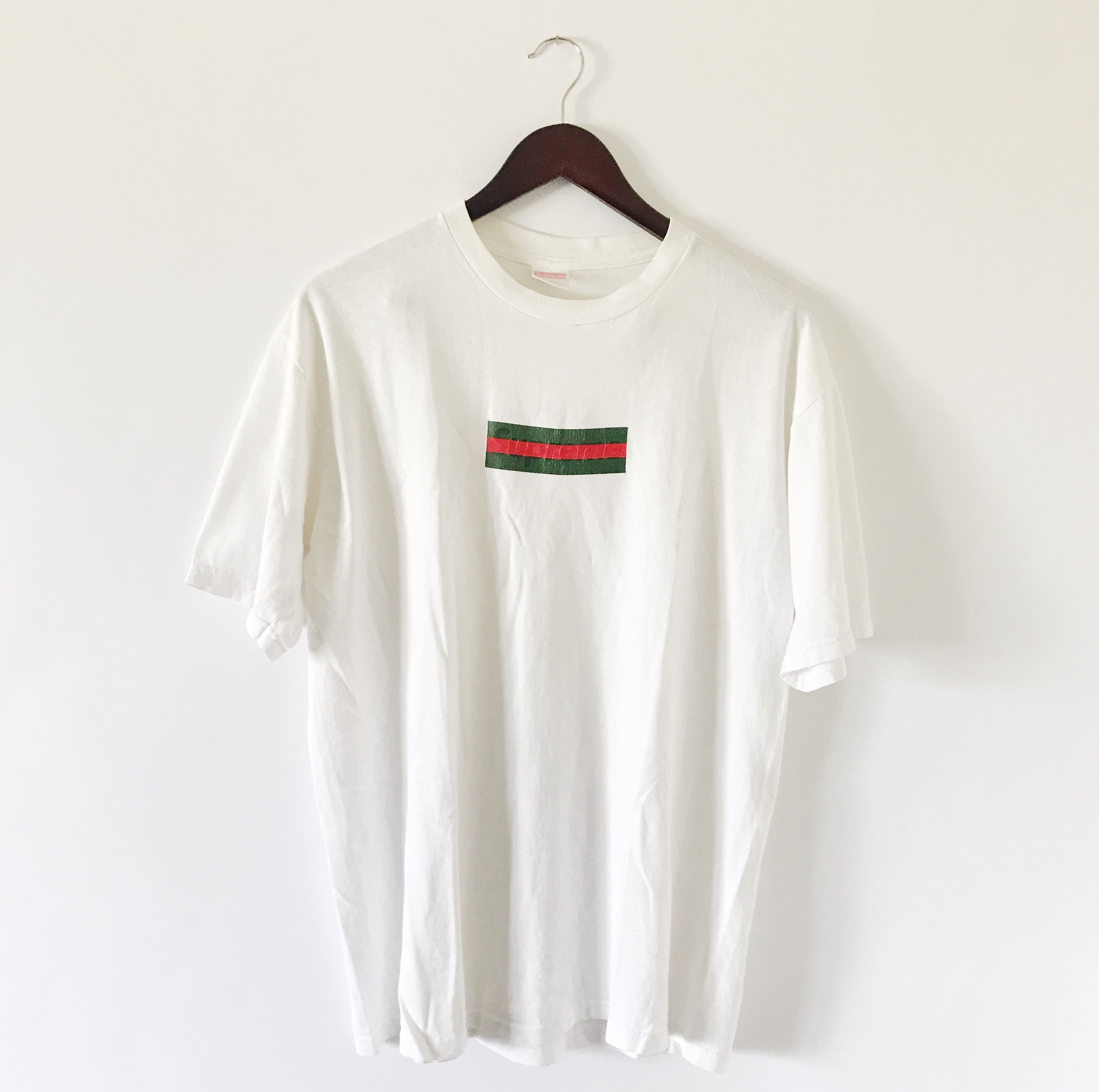 Supreme gucci box logo tee L