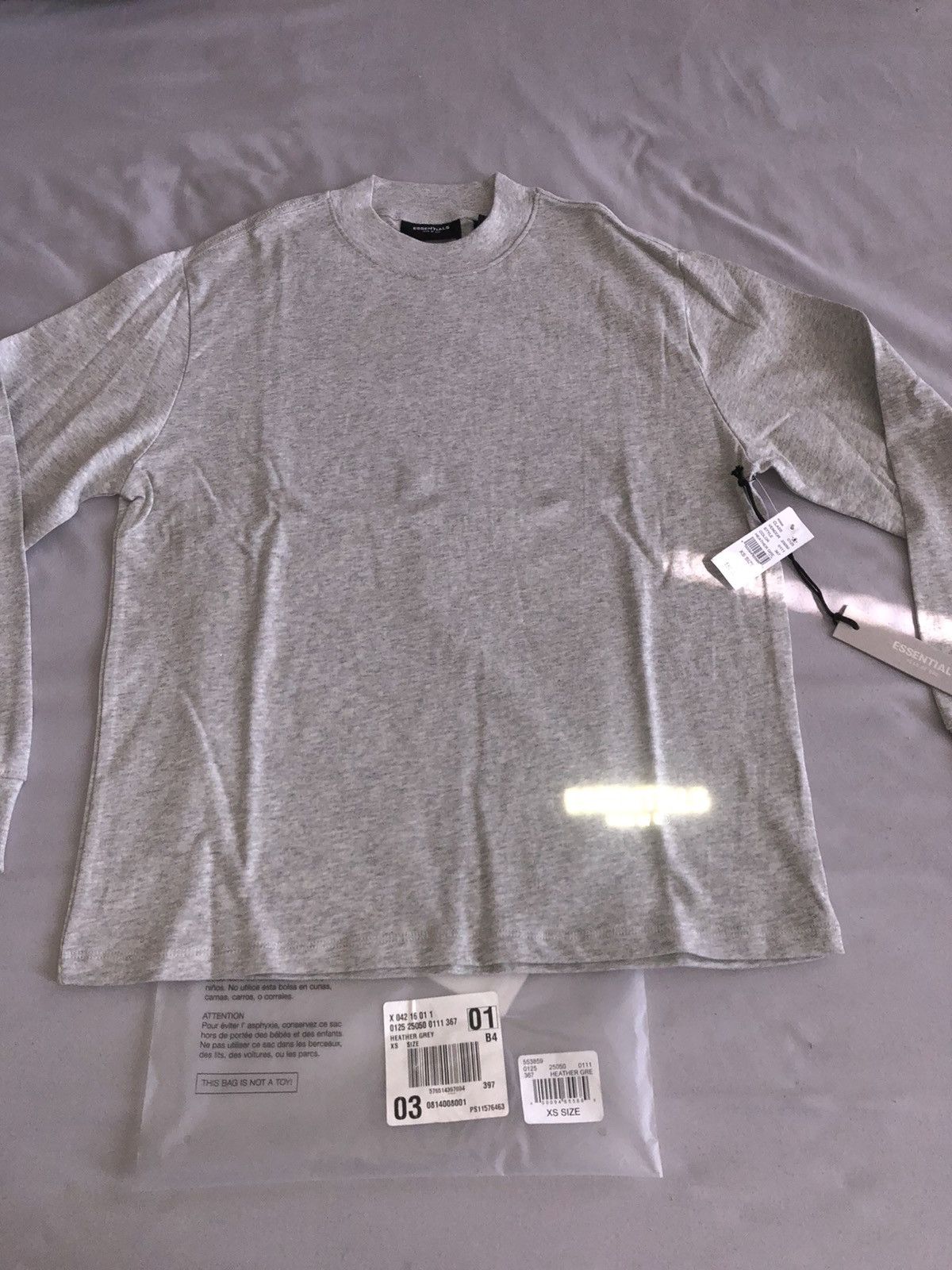 Fear of God Fear of God Essentials reflective long sleeve tee Size US XS / EU 42 / 0 - 3 Thumbnail