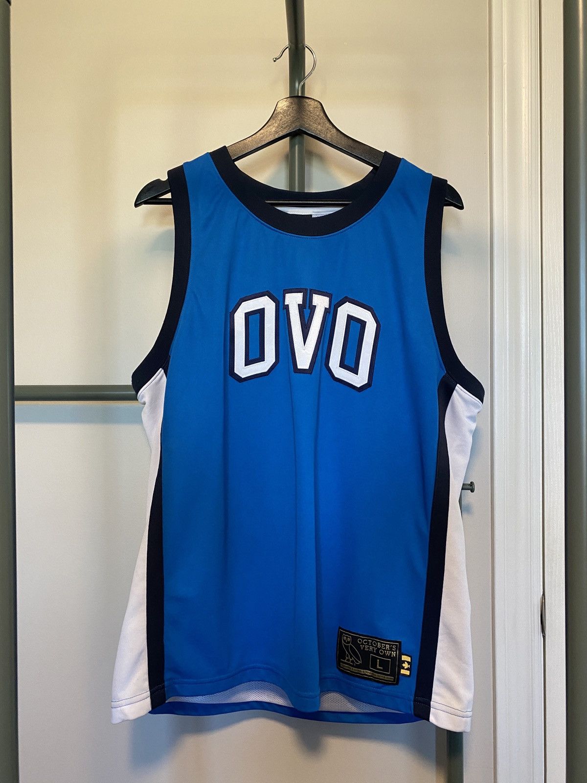 Octobers Very Own FINAL DROP BEFORE REMOVAL‼️ OVO Basketball Jersey - Blue Size US L / EU 52-54 / 3 - 1 Preview