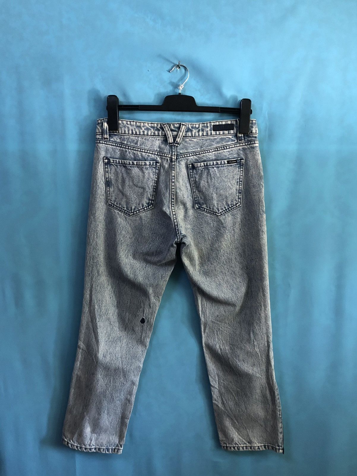 Volcom stone washed zip leg crop #A1 Size US 30 / EU 46 - 4 Thumbnail