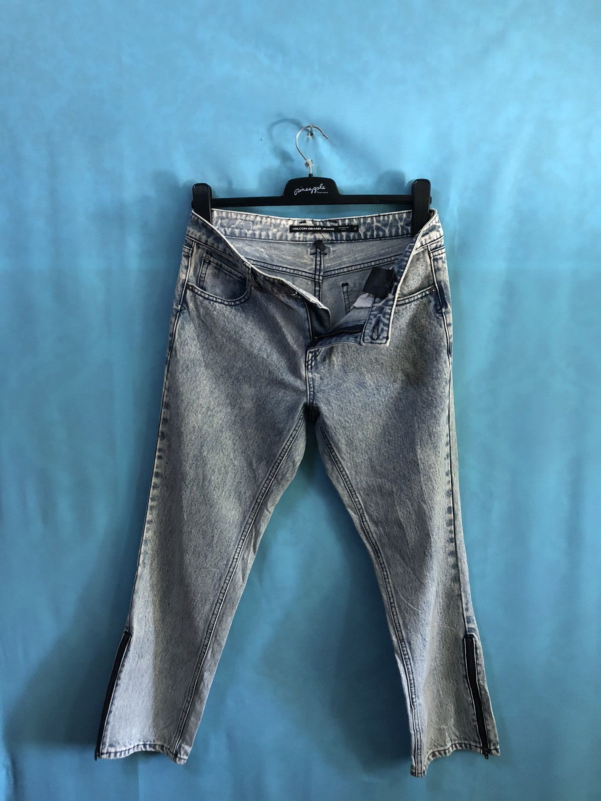 Volcom stone washed zip leg crop #A1 Size US 30 / EU 46 - 5 Thumbnail