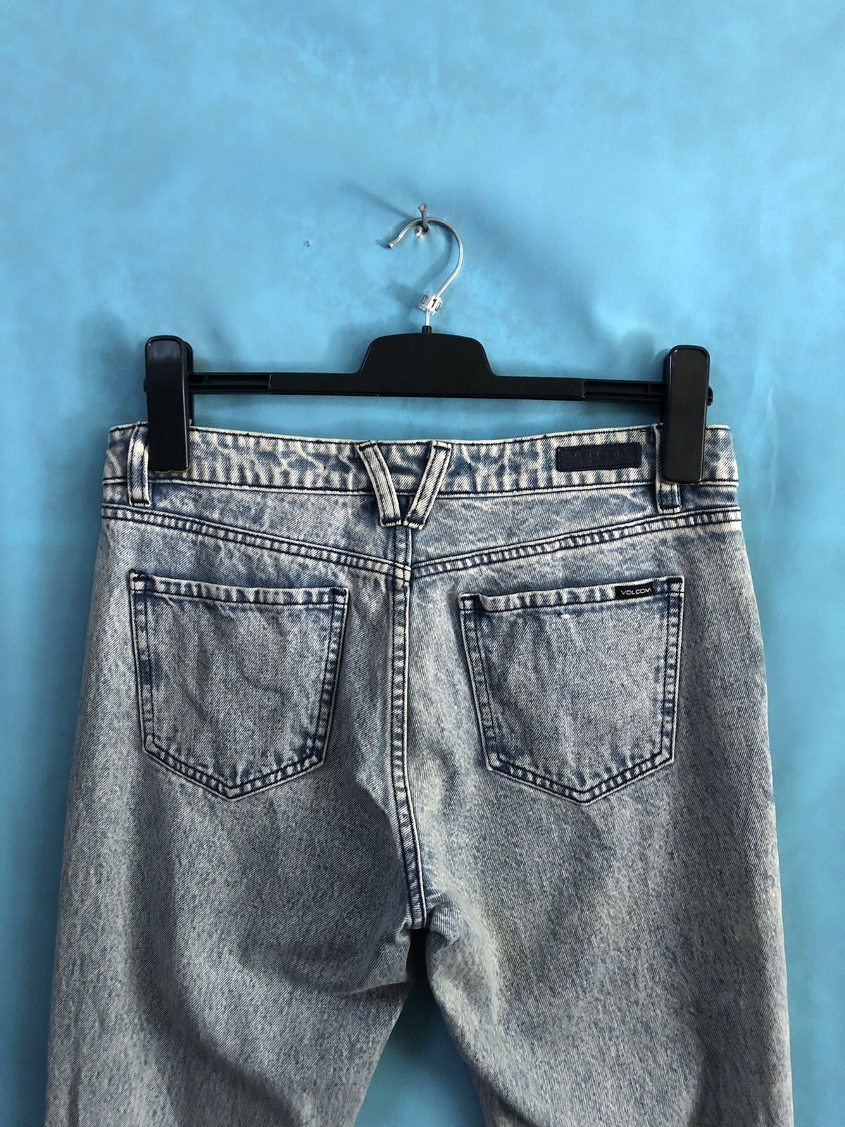 Volcom stone washed zip leg crop #A1 Size US 30 / EU 46 - 3 Thumbnail