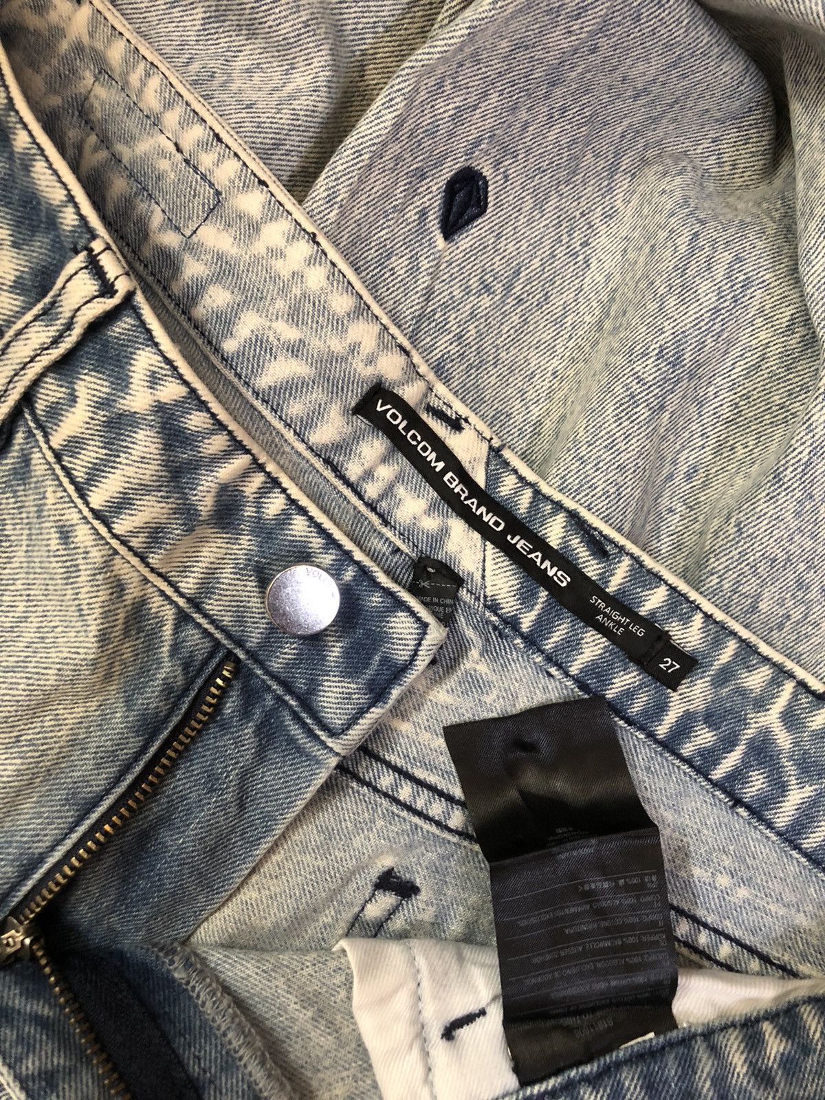 Volcom stone washed zip leg crop #A1 Size US 30 / EU 46 - 6 Thumbnail