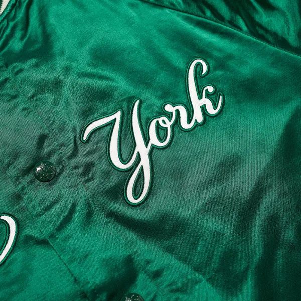 Polo Ralph Lauren NY Yankees Satin Baseball Jacket Green