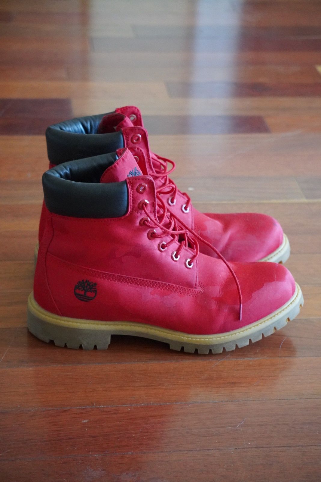 Red camo timbs clearance