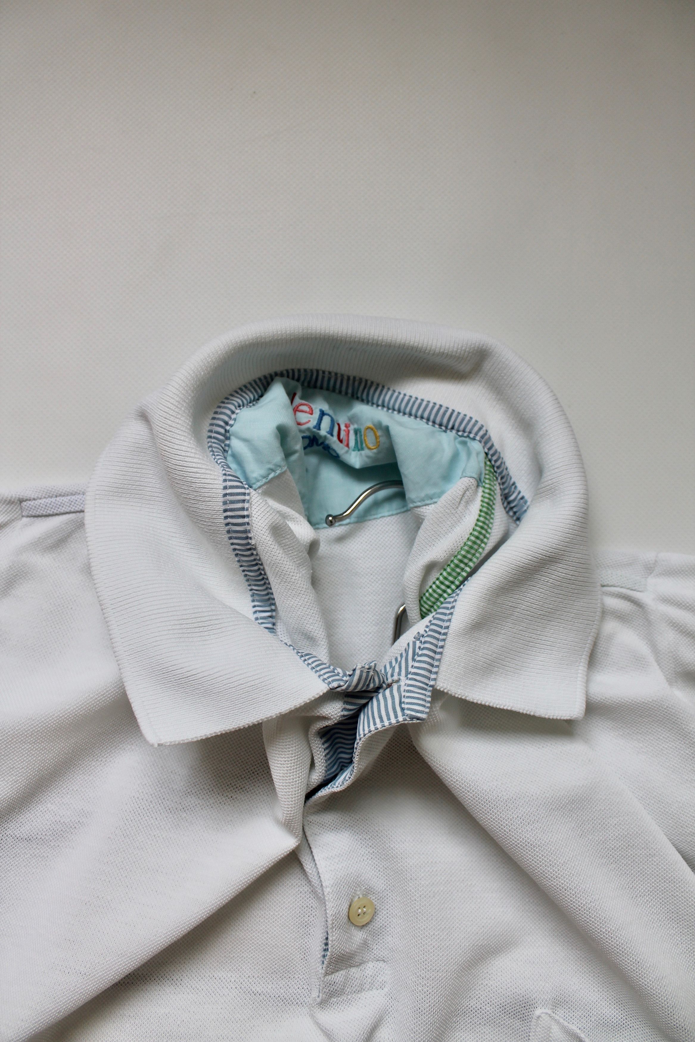Valentino VALENTINO Uomo Vintage Polo Shirt XL White Cotton Size US XL / EU 56 / 4 - 8 Thumbnail