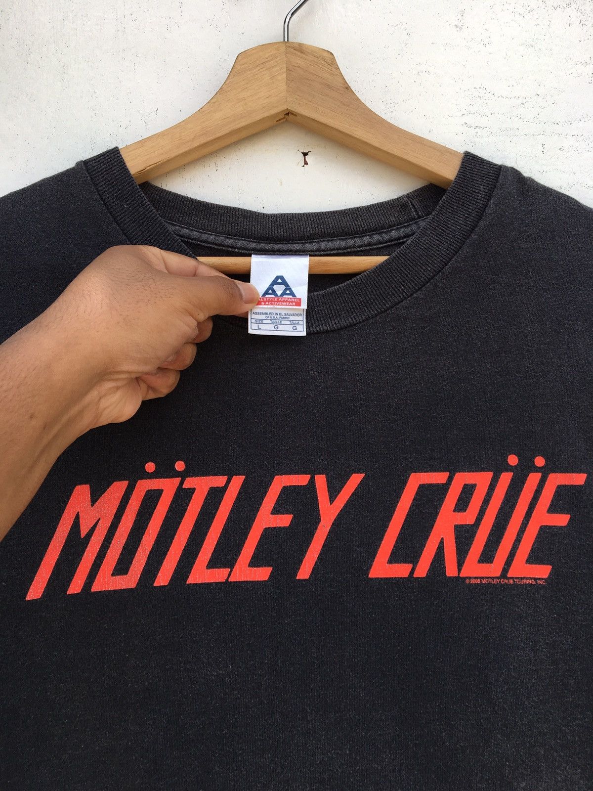 Band Tees Vintage 2005 Montley Crue SIN Fan Club Tour Tee Size US M / EU 48-50 / 2 - 7 Thumbnail