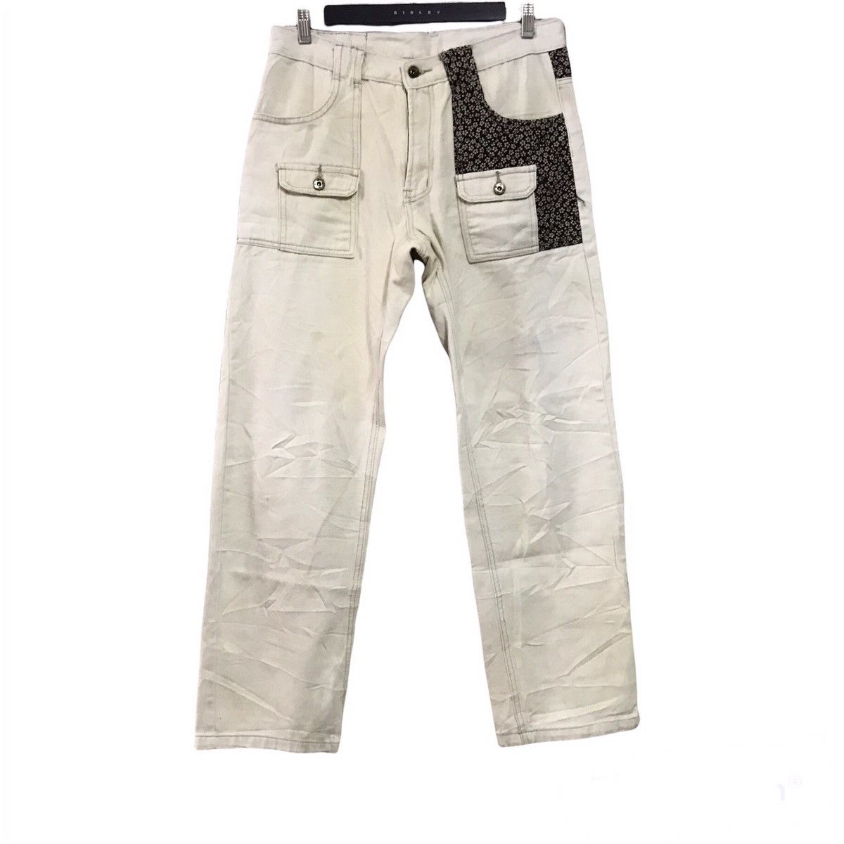 Karakuri Tamashii Japanese Brand INFINITY Denim Bush Pants Patchwork Yakuza Size US 32 / EU 48 - 2 Thumbnail