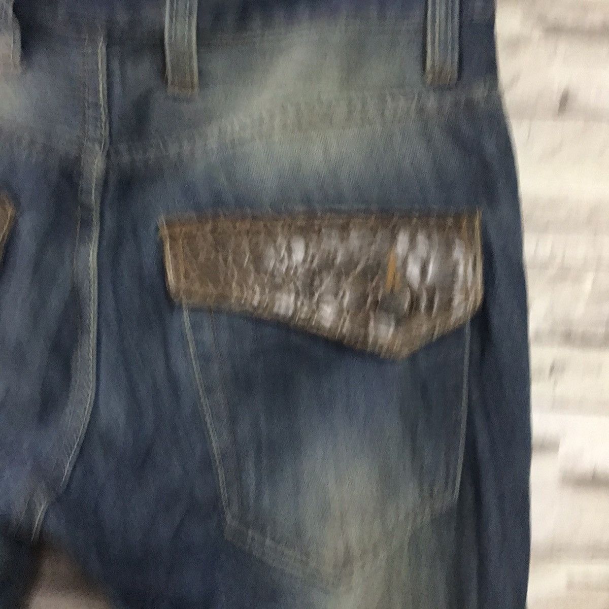 Japanese Brand Japanese Brand ROOT THREE Denim Flares Leather Pocket Size US 32 / EU 48 - 11 Thumbnail