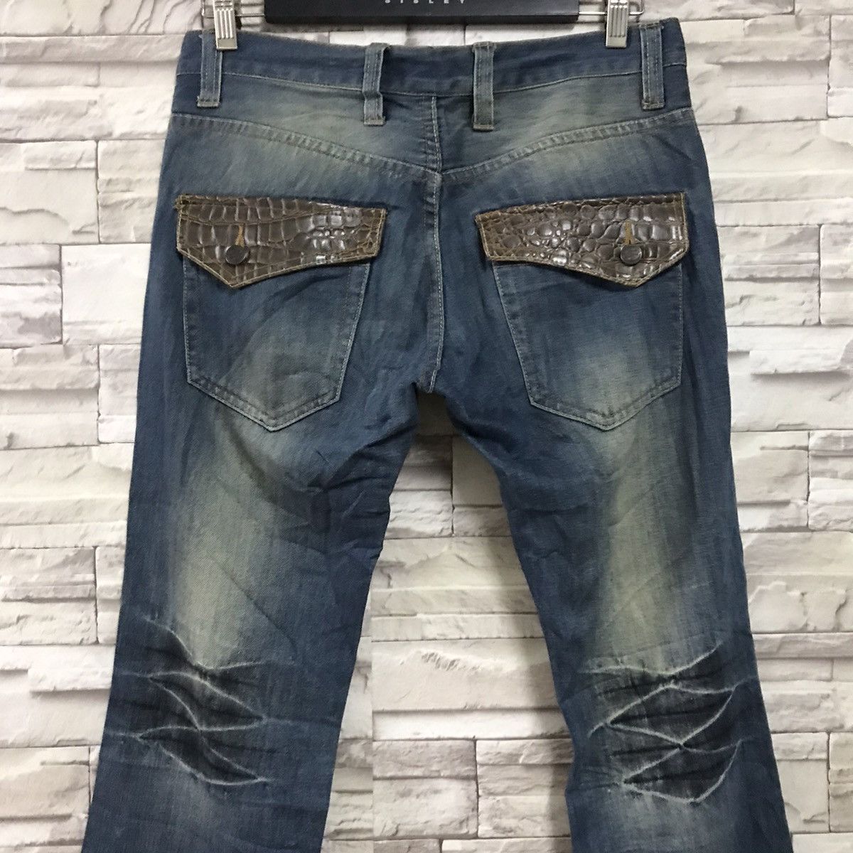 Japanese Brand Japanese Brand ROOT THREE Denim Flares Leather Pocket Size US 32 / EU 48 - 9 Thumbnail