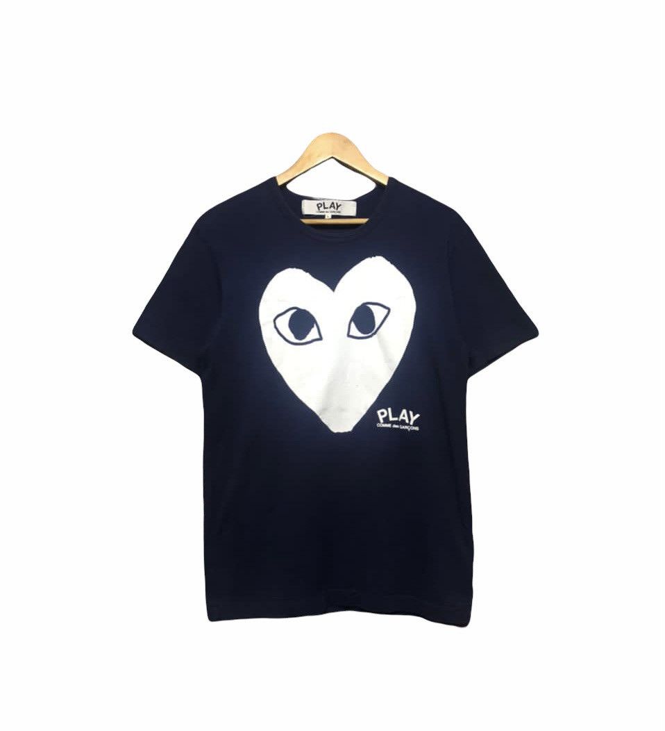 Rare Comme Des Garcons Play Heart Play Logo Rei kawakubo Tee