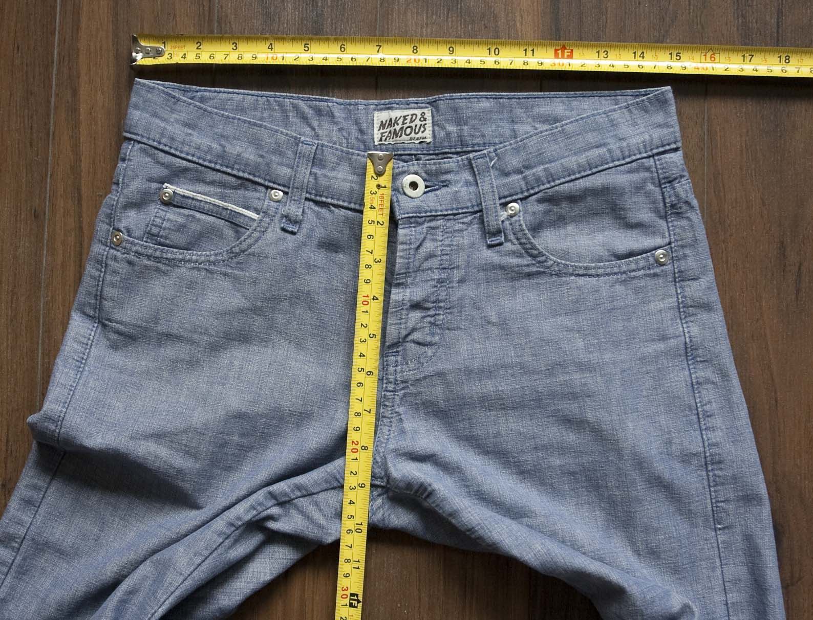 Naked & Famous *Naked &Famous Chambray Selvedge Pants SkinnyGuy Size 30x31 Size US 30 / EU 46 - 6 Thumbnail