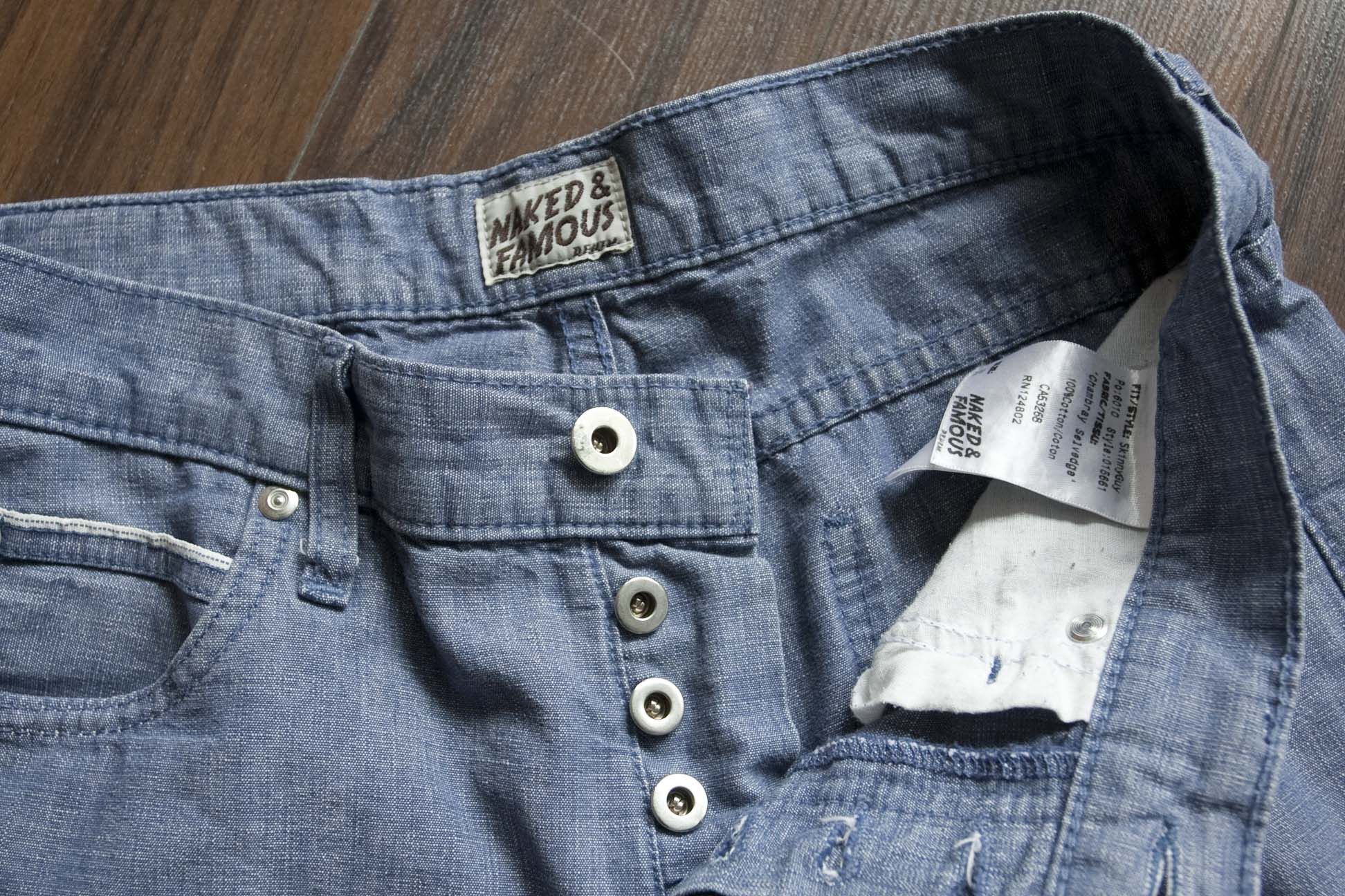 Naked & Famous *Naked &Famous Chambray Selvedge Pants SkinnyGuy Size 30x31 Size US 30 / EU 46 - 8 Thumbnail