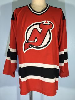 Vintage 90's NHL New Jersey Devils Hockey White CCM Jersey 