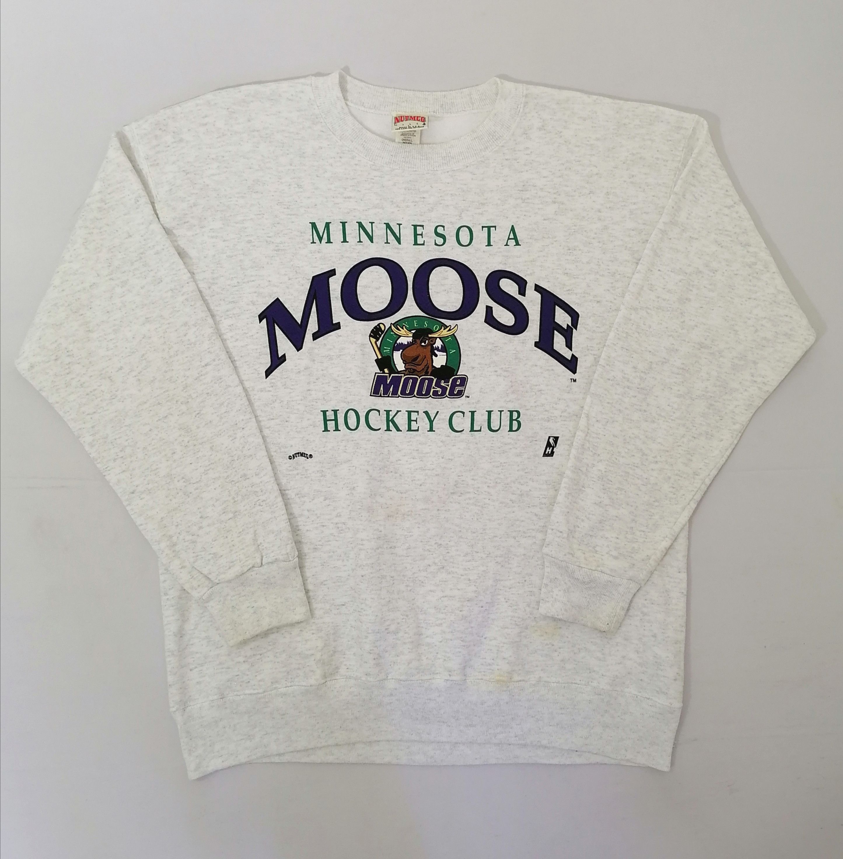 NHL × Nutmeg × Vintage Vintage Minnesota Moose Hockey Sweatshirt Size US XL / EU 56 / 4 - 1 Thumbnail