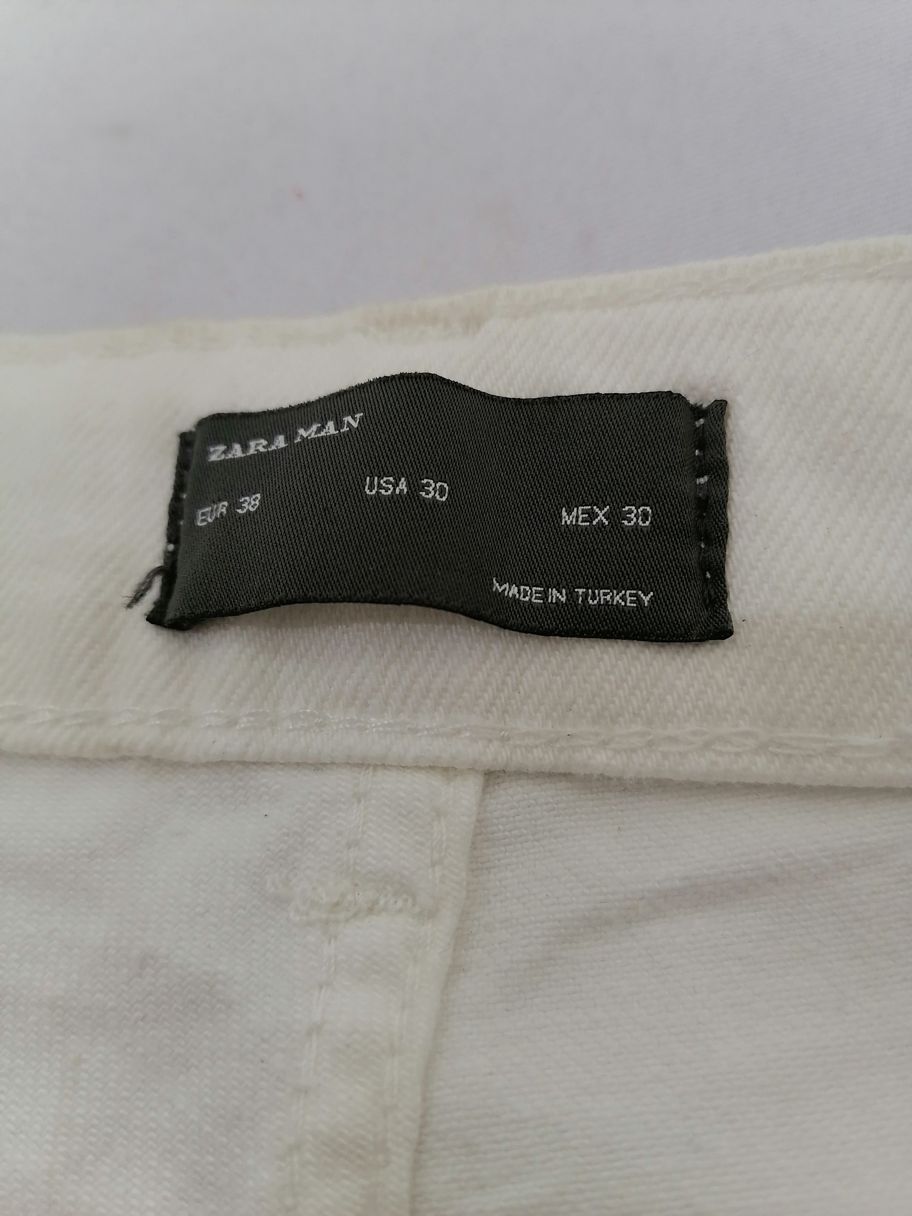 Zara Zara Man Flowers White Jeans Size US 30 / EU 46 - 6 Thumbnail