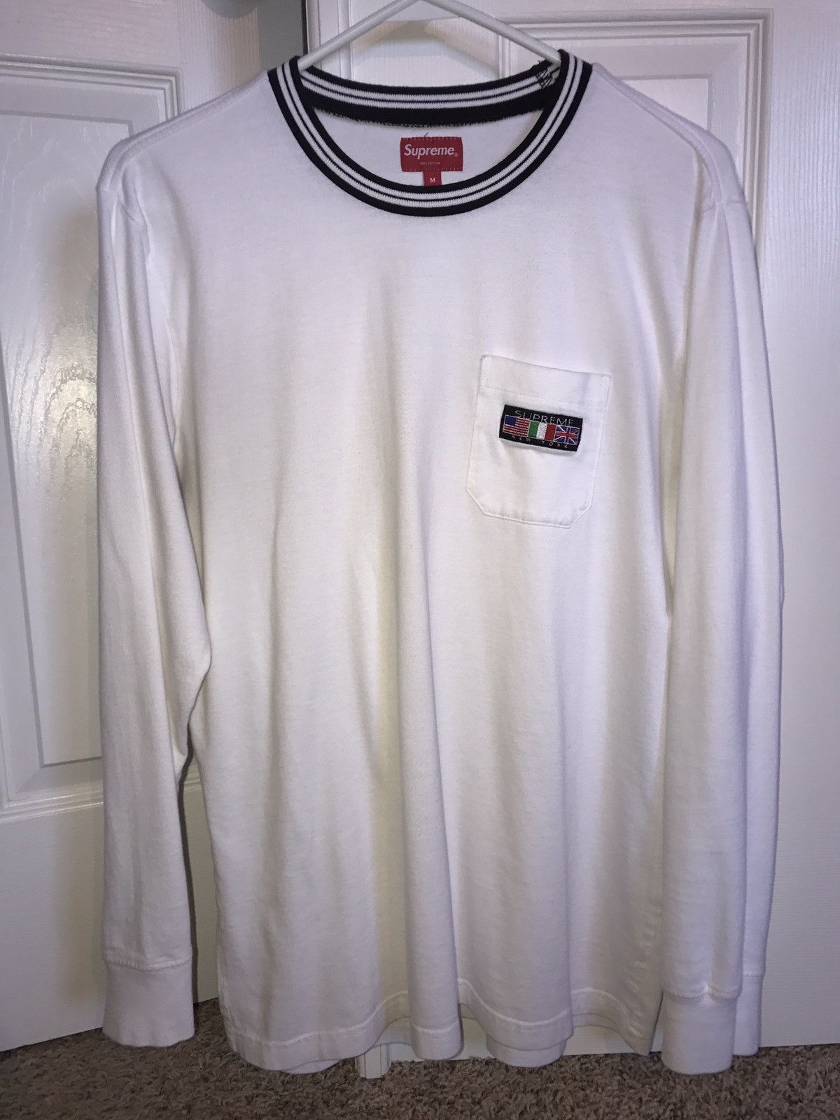 Supreme Flags shops Long Sleeve Tee Size Large