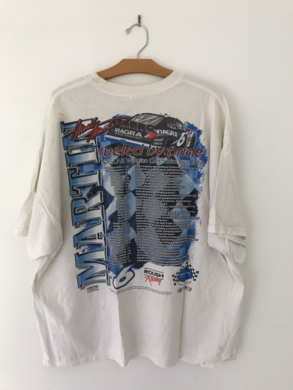 NASCAR Vintage viagra nascar tee mark martin Size US XXL / EU 58 / 5 - 7 Thumbnail