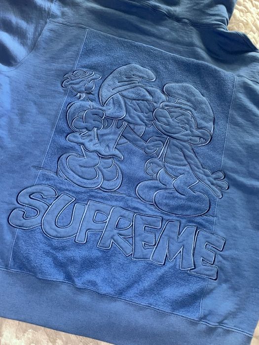 Supreme discount smurfs hoodie